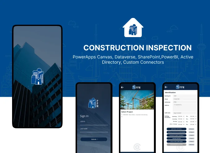 Construction inspection log app