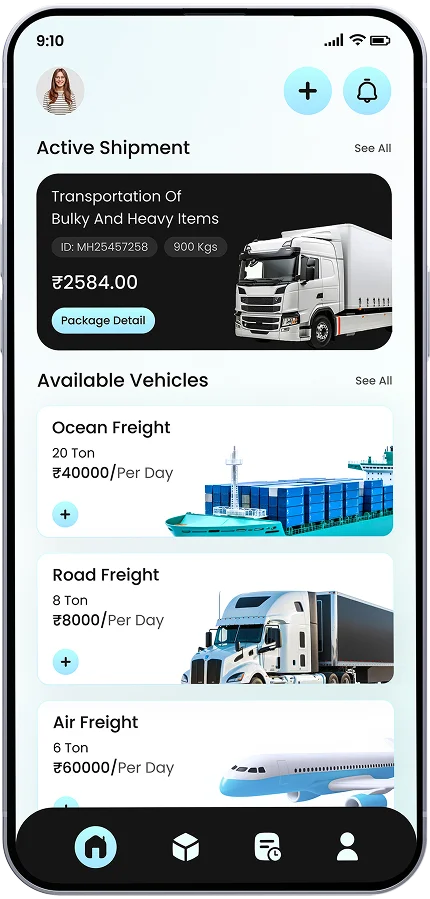 Transportation Home Screen