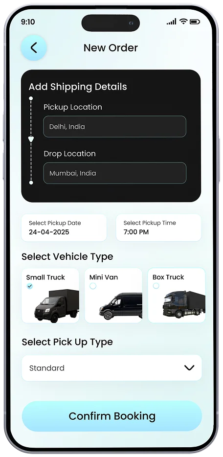 New Order Screen